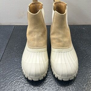 Ganni ankle boot- suede with rubber foot/heel. Size 37. Worn maybe 3 times.